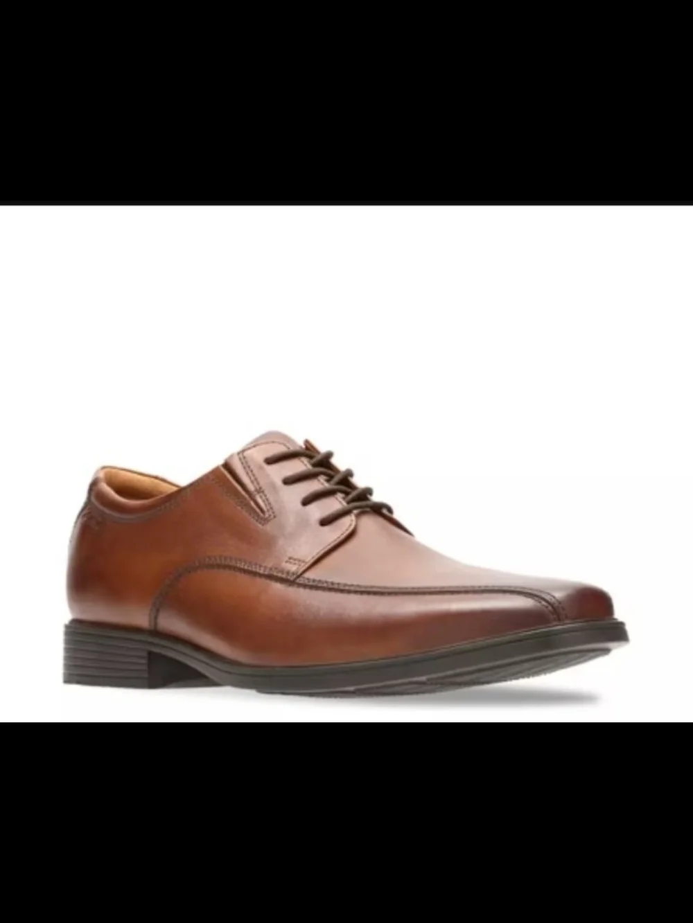 Clarks Tilden Walk Brown Leather Oxfords Mens' Sz 8